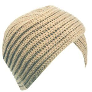 Chunky Knit Turban Beanie Hat Soft Acrylic Material